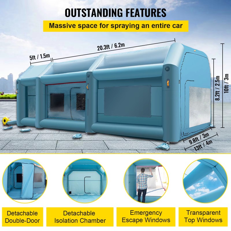 【핫 아이템】 풍선형 페인트 부스 자동차 페인트 부스  - Inflatable Paint Booth 리뷰 및 가격